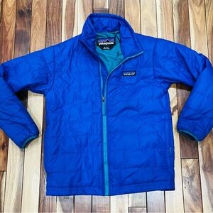 Royal blue Patagonia Puffer jacket kids Small 7-8